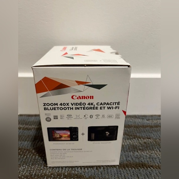 Canon PowerShot SX740 HS 20.3MP Compact Digital Camera With Case Kit Black- NEW - Picture 3 of 4